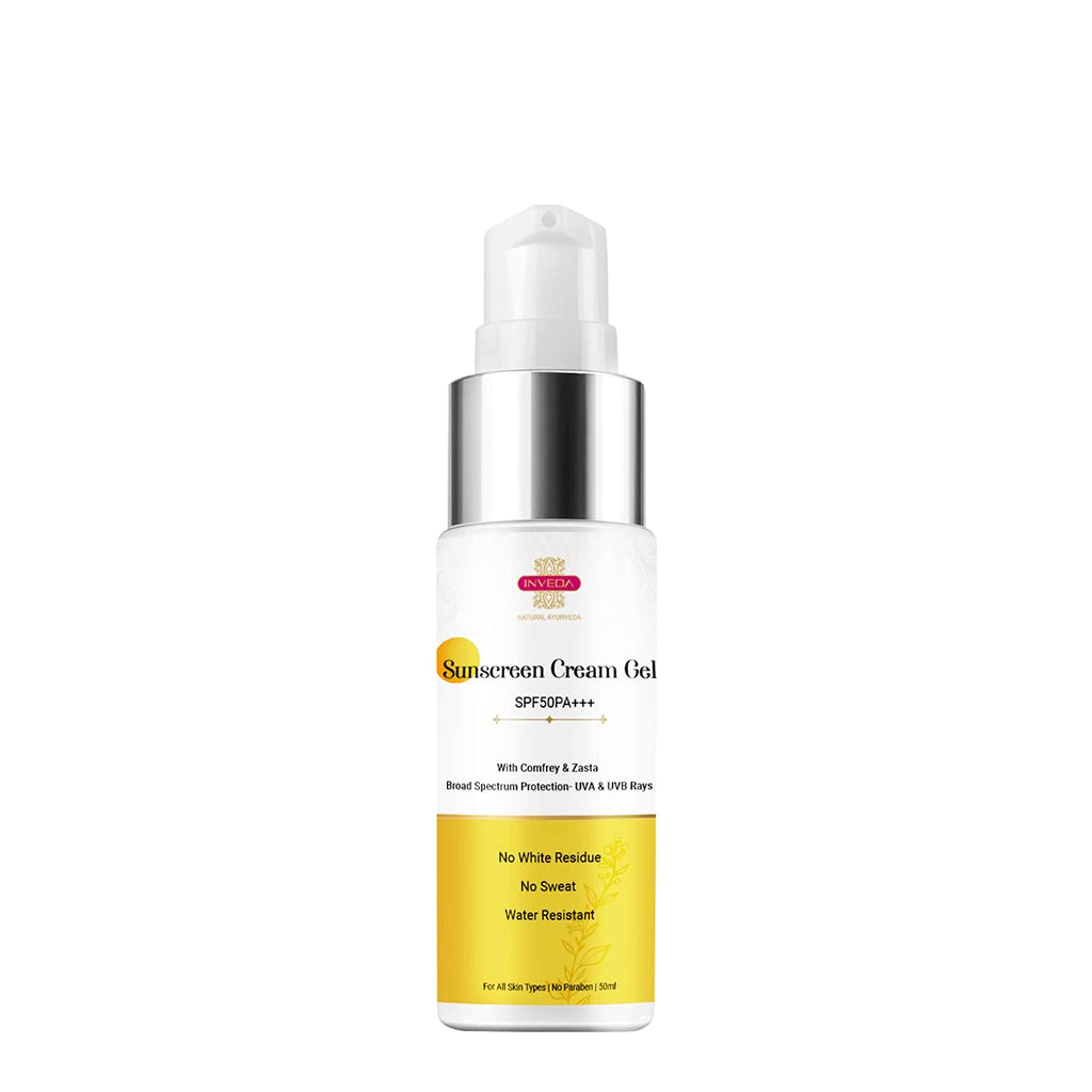 Inveda Sunscreen Cream Gel SPF 50 PA+++ | Grocsy
