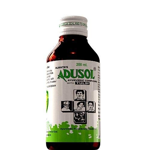 Ajanta's Adusol Ayurvedic Compound With Tulsi Syrup | Grocsy
