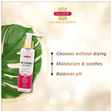 Inveda Soothing Rose and Patchouli Face Cleanser | Grocsy