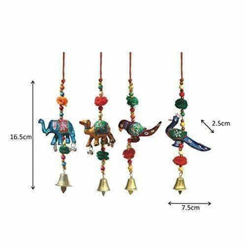 Decorative Thread Paper Mache Door Hanging Set, Multicolor | Grocsy