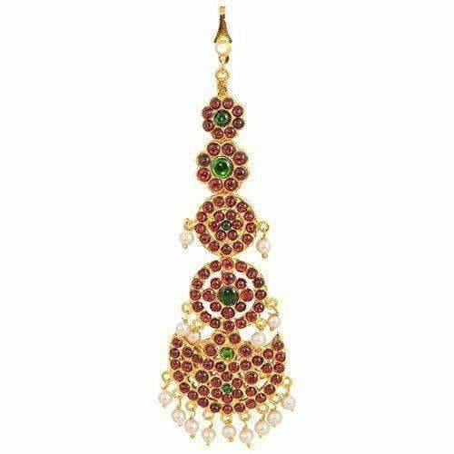 Gold-Polished 5 Step Mang Tika | Grocsy
