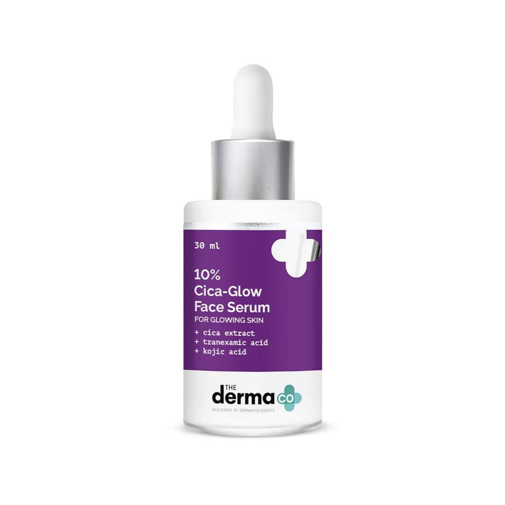 The Derma Co 10% Cica-Glow Face Serum for Glowing Skin | Grocsy