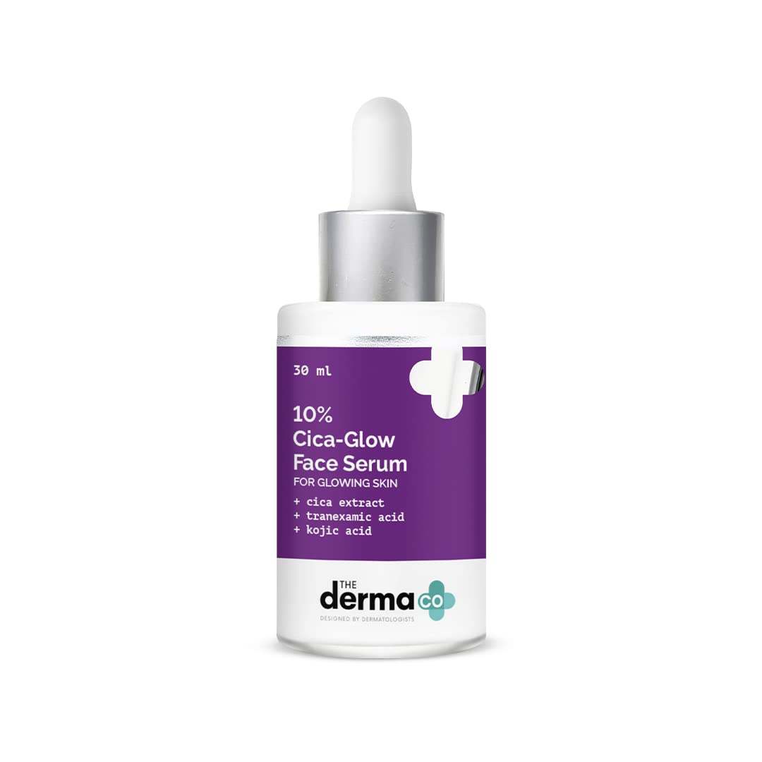 The Derma Co 10% Cica-Glow Face Serum for Glowing Skin | Grocsy