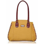 Women's Handbag (Beige And Maroon) | Grocsy