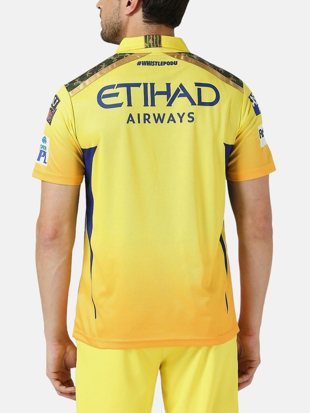 playR Men Printed Polo Collar Dri-FIT CSK Fan Jersey IPL, T20 | Grocsy