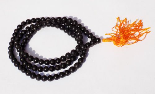 Kannssky Black Agate (Hakik) Japa Mala | Grocsy