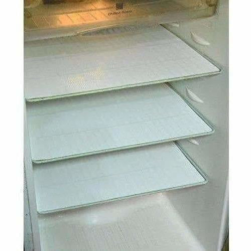 Refrigerator Drawer Mat 6 Piece Set - White Color | Grocsy