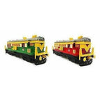 Train Engine (Set Of 2 Piece) (Green And Red) | Grocsy