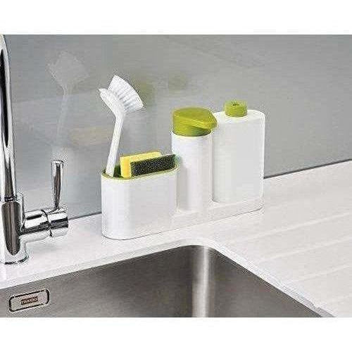 Self Sink Drainer Dishwasher Sanitize Liquid Dispenser and Sponge Holder | Grocsy