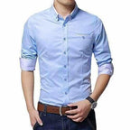 Men's Cotton Casual Shirt for Men Full Sleeves | Grocsy