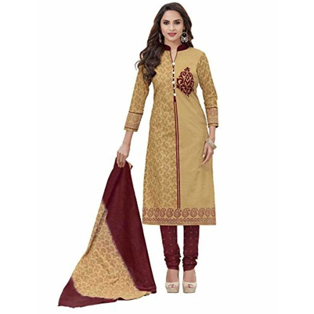 Unstitched Chudidar Suit Dress Material | Grocsy