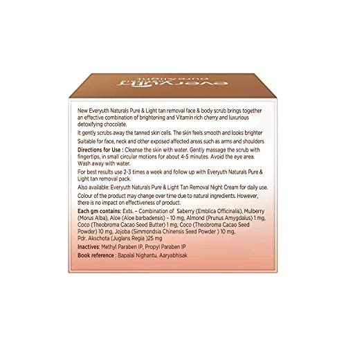 Everyuth Naturals Chocolate And Cherry Tan Removal Scrub | Grocsy