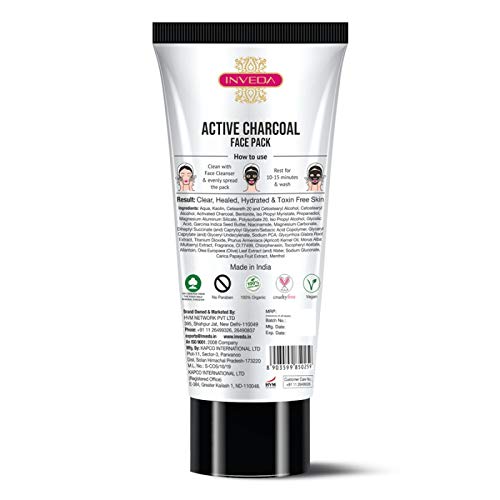 Inveda Active Charcoal Face Pack | Grocsy