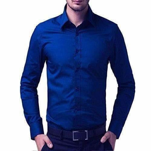 Men's Cotton Solid Full Sleeve Shirts | Grocsy
