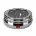 Stainless Steel Belly Shape Spice Box with See Through Lid with 7 Containers and Small Spoon | Grocsy