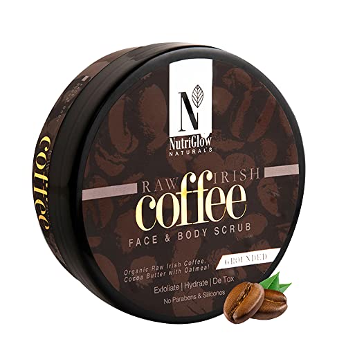 NutriGlow NATURAL'S Raw Irish Coffee Face & Body Scrub | Grocsy
