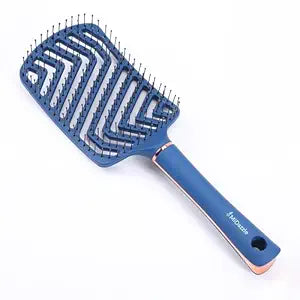 MiDazzle Premium Classic Blue & Rose Gold 3d Hair Brush | Grocsy