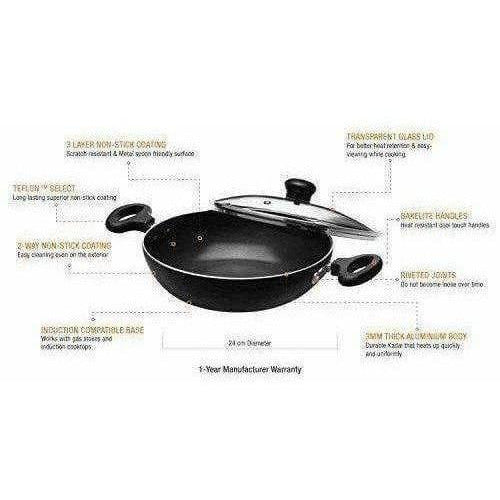Kadai with Glass Lid | Grocsy