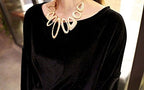 Gold-Toned Alloy Designer Necklace - The Pari | Grocsy