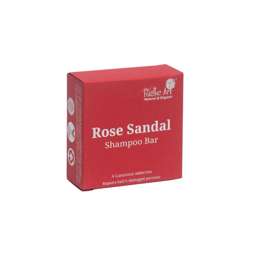 Rustic Art Rose Sandal Hair Cleansing Bar | Grocsy