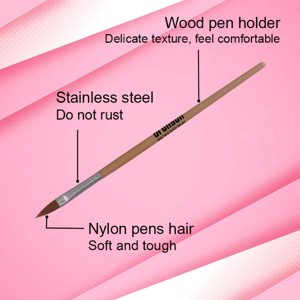 Bronson Professional Nail Art Acrylic Brush Set For Liquid And Powder No.6 | Grocsy