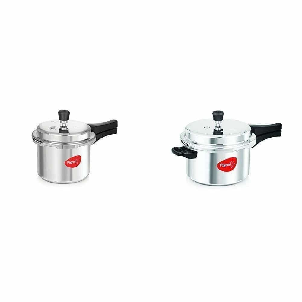 Pigeon-Non Induction Aluminium Pressure Cookers Set of 2 | Grocsy