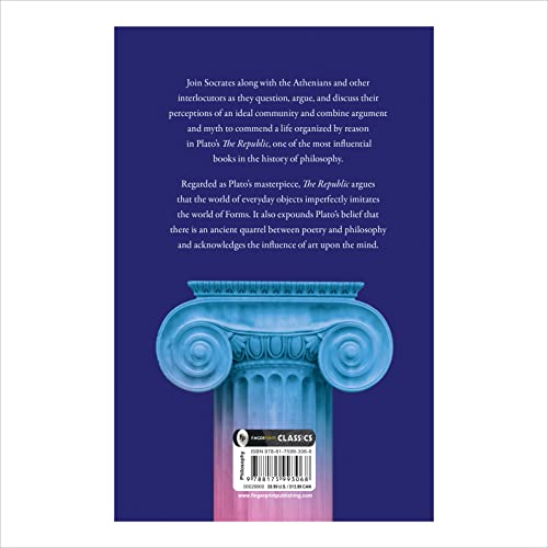 The Republic by Plato: Philosophical Masterpiece | Ancient Greek Philosophy | Ideal State | Political Theory | Socratic Dialogues | Virtue & Justice | Ethical Inquiry | Enlightenment Classic | Timeless Philosophical Work | Essential Reading for Thinkers | Grocsy