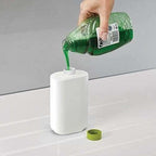 Self Sink Drainer Dishwasher Sanitize Liquid Dispenser and Sponge Holder | Grocsy