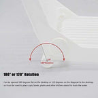 Folding Plastic Kitchen Dish Rack Stand Plate Holder for Bowls Plates - 2 Slots | Grocsy