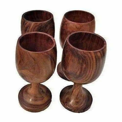 Handmade Sheesham Wooden Glass | Grocsy