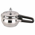 Stainless Steel Handi Pressure Cooker, Silver - 2.5 Litres | Grocsy