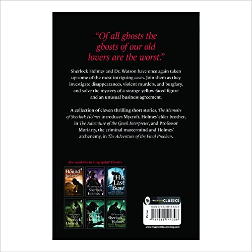 The Memoirs of Sherlock Holmes by Sir Arthur Conan Doyle | Grocsy