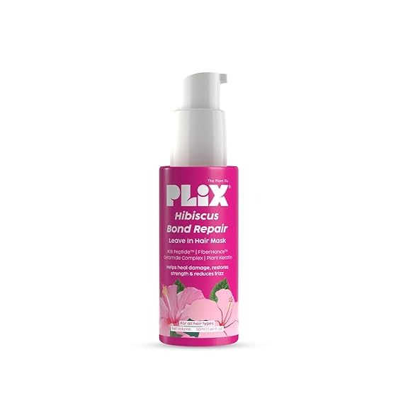 PLIX The Plant Fix Hibiscus Bond Repair Leave In Hair Mask | Grocsy