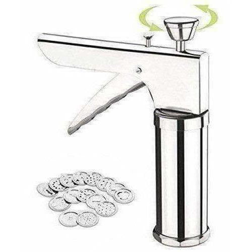 Stainless Steel Kitchen Press Maker with 12 Pieces | Grocsy