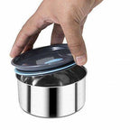 Stainless Steel Lunch Box Set with Pouch, 250ml, Set of 4 | Grocsy