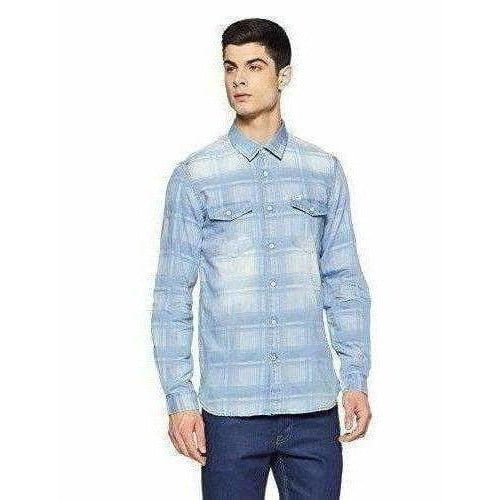 Lee Men's Checkered Regular Casual Shirt | Grocsy