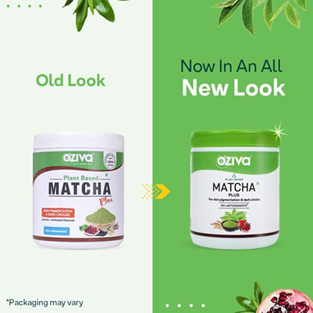 OZiva Plant Based Matcha Plus | Grocsy