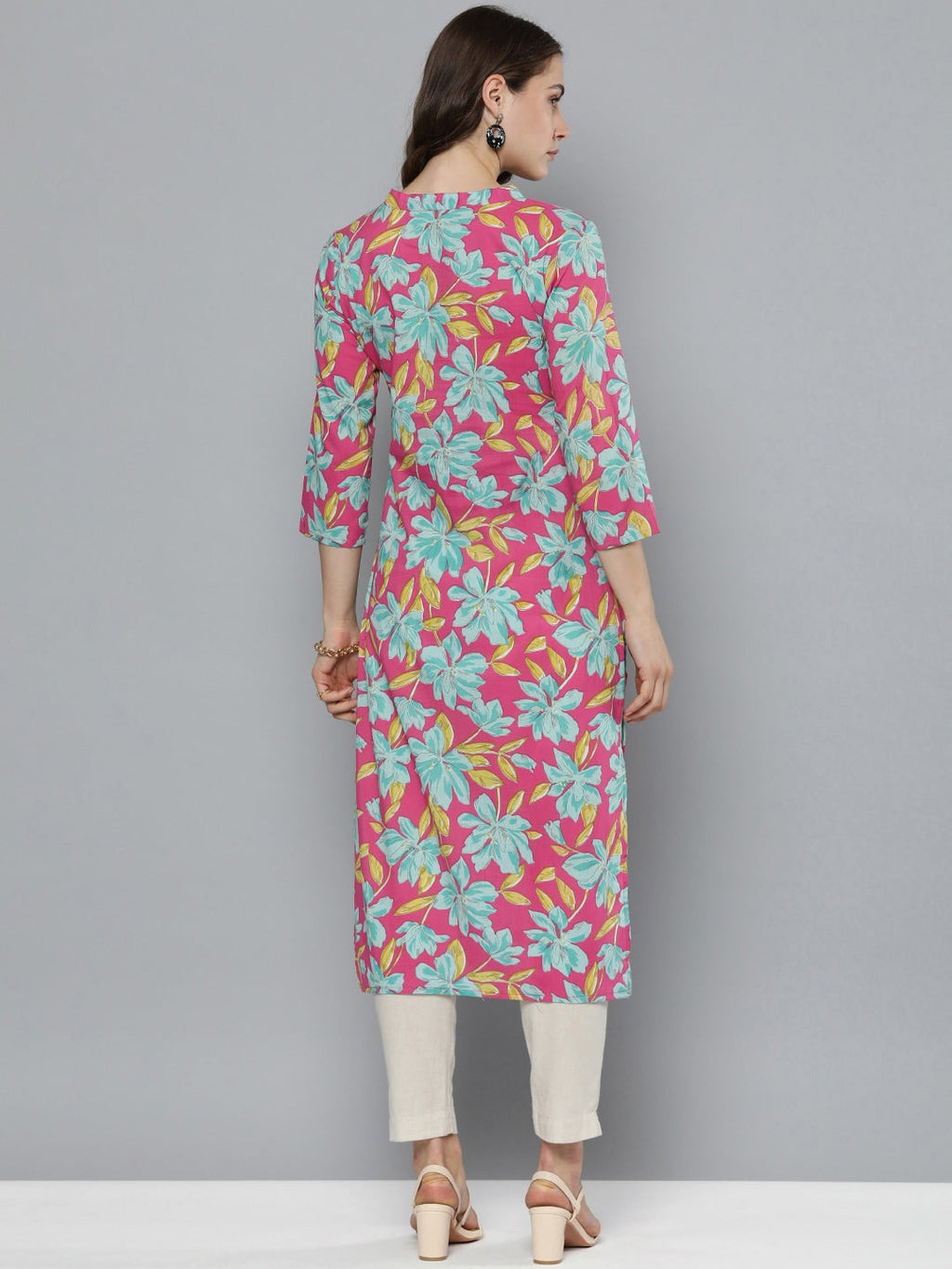 HERE&NOW Floral Printed Kurta | Grocsy