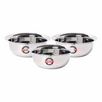 Stainless Steel Eco Bowl - Pack of 3 | Grocsy