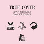 Matt Look True Cover Super Blendable Compact Powder - Almond Beige | Grocsy