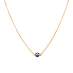 Gold-Toned Alloy Evil Pendant Necklace - The Pari | Grocsy