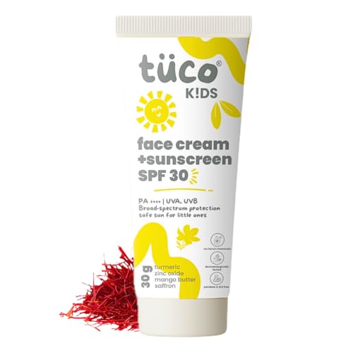 TuCo Intelligent Kids 2-in-1 Saffron Face Cream Plus Sunscreen For Sun Protection And Glow | Grocsy