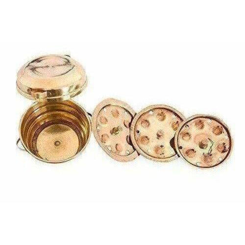 Toys Brass Idli Patra, Gold | Grocsy