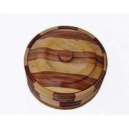 Brown Color - Wooden Casserole | Grocsy