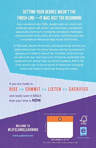 Skill It, Kill It: Fast-Forward Your Career With Ronnie Screwvala | Penguin Non-Fiction, Career Guide | Must Read Business Books On Corporate Management | Grocsy