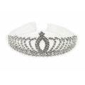 Crystal White Tiara Bridal Crown | Grocsy