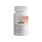 Unived Plant Based D3+K2 -7 Vegan Capsules | Grocsy