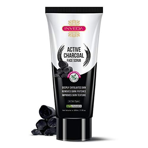 Inveda Active Charcoal Face Scrub For Women | Grocsy