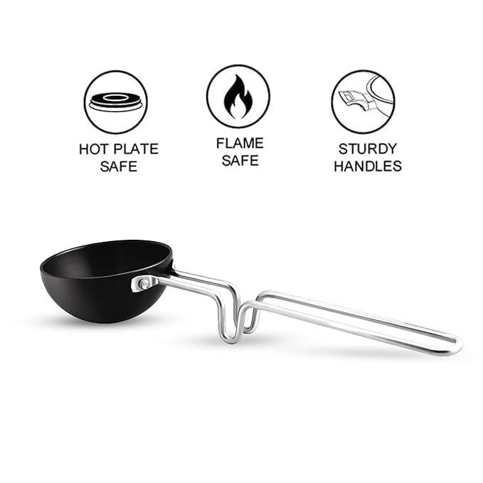 Brunchy Non-Stick Tadka Pan - Naturally Non-Stick Tempering Pan | Grocsy