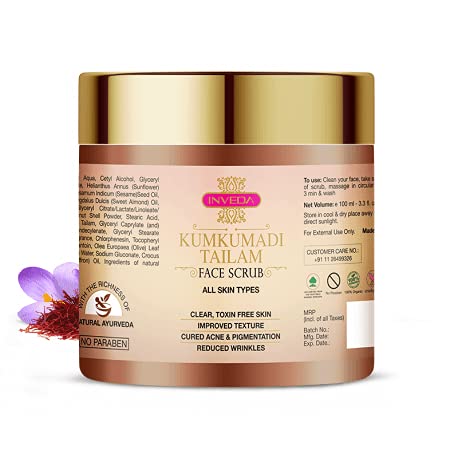 Inveda Kumkumadi Tailam Face Scrub | Grocsy